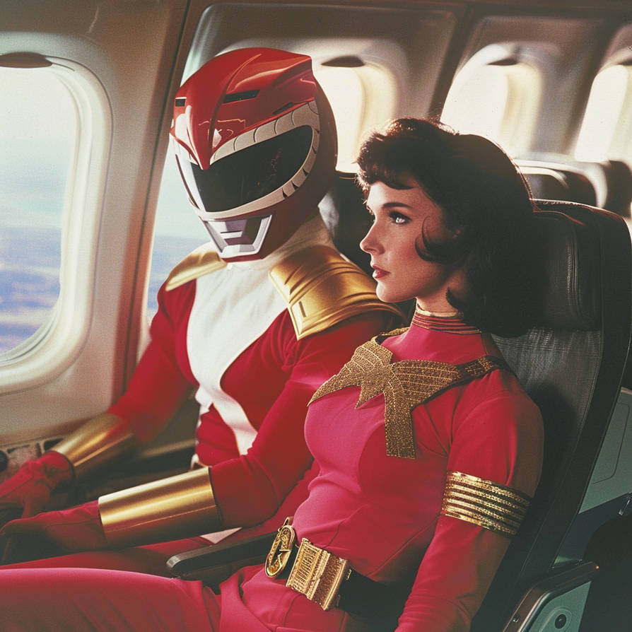 Power Rangger Flying carlights music A Power Ranger in an Aeroplane Be by MIAMIDREAMER on ...