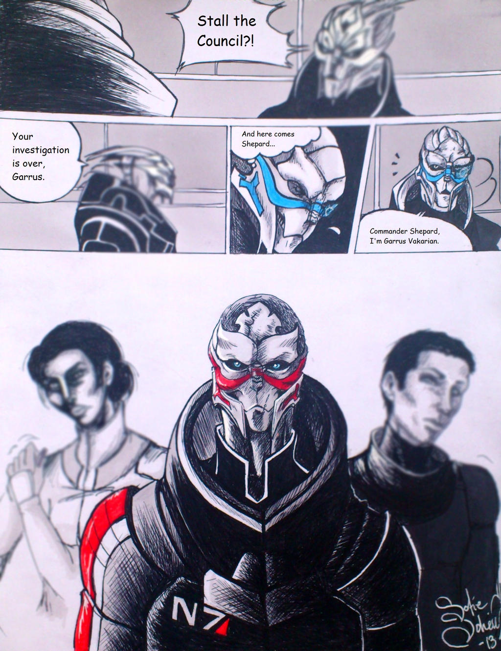 Turian Shepard Meet Turian Shepard- The Dream page 1 by Aku-Soku-San on DeviantArt