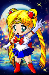 Lineart  Chibi Sailor Moon by Sabaku No Ale