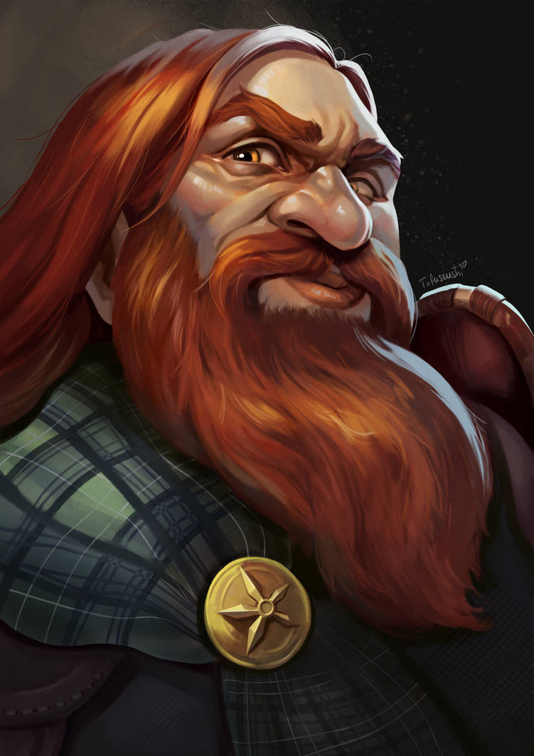 Gorgrun the Axe - fantasy dwarf portrait by Tofusenshi on DeviantArt