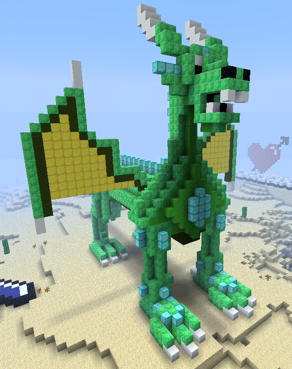 Minecraft #2 Green dragon