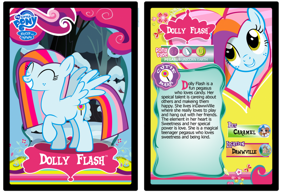 Dolly Flash trading card