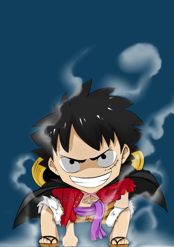 Chibi Luffy by SergiART on DeviantArt