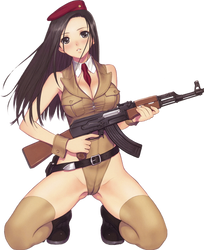 AK-47 Girl Render