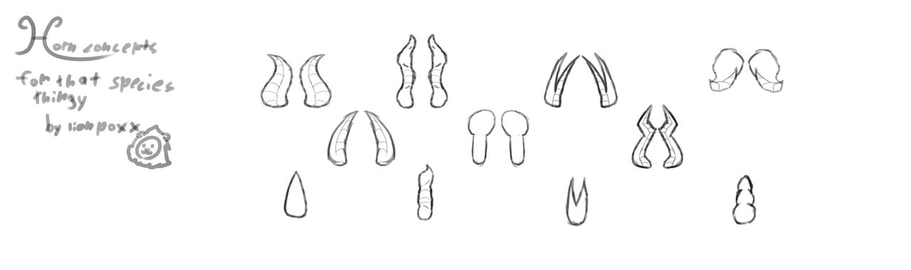 horn concepts for the species thingy