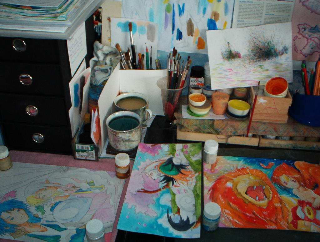 Aquarelle En Cours 001 by ZeldaPeach