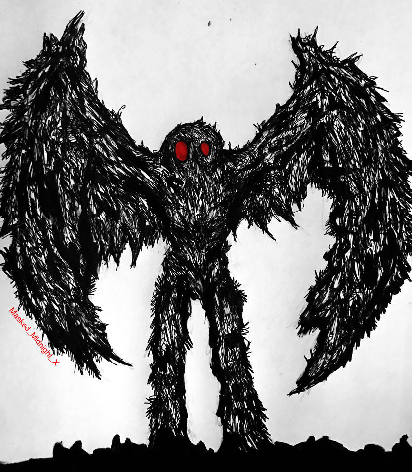 Mothman by MaskedMidnight on DeviantArt