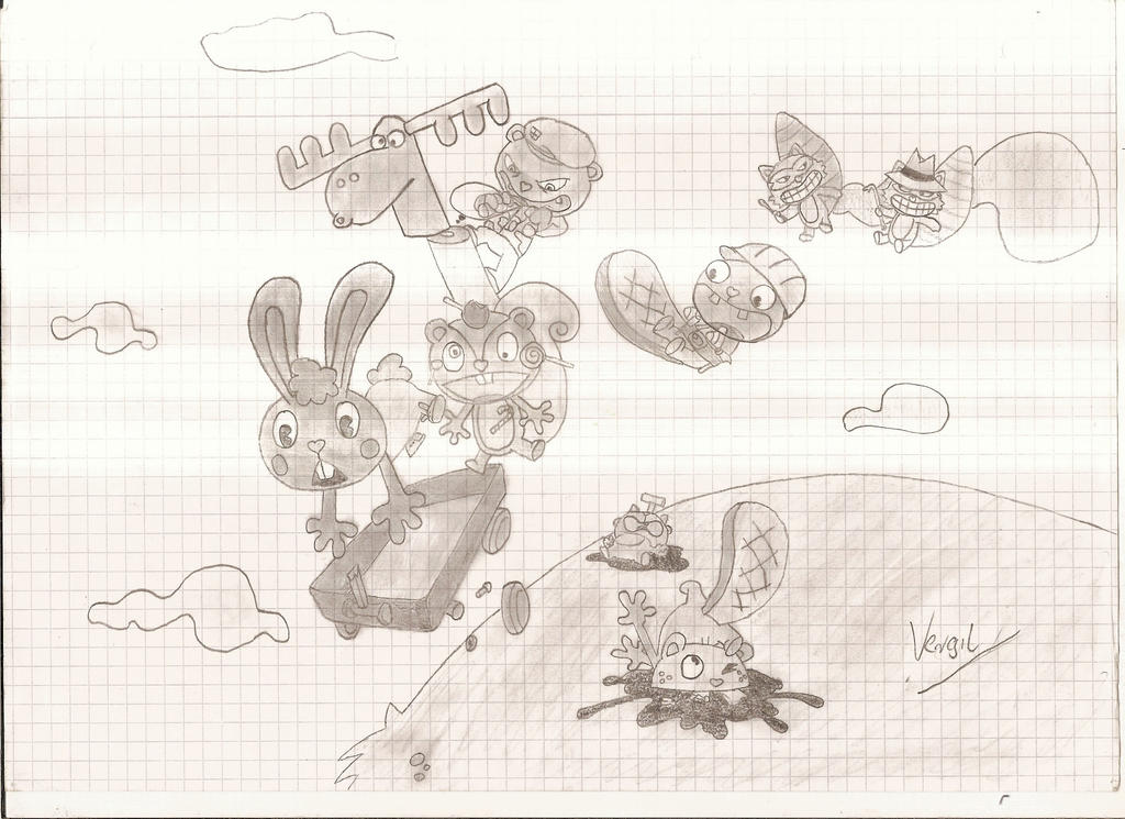 Happy tree friends group by Vergil6666 on DeviantArt