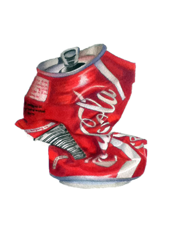 Crushed Coke Can Study By Katnevershutsup On Deviantart Crushed Coke Can Study By Katnevershutsup On Deviantart