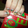 Christmas light nails