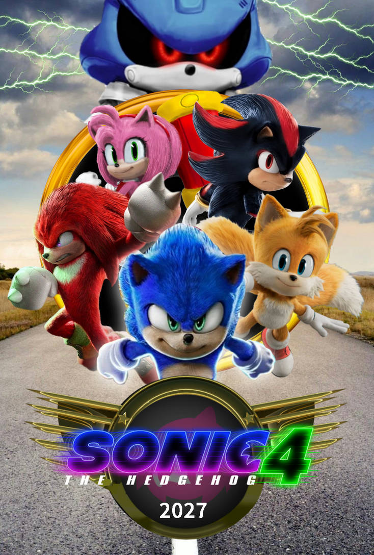 Custom Sonic The Hedgehog 4 Movie Poster 2027 by JayElite2 on DeviantArt