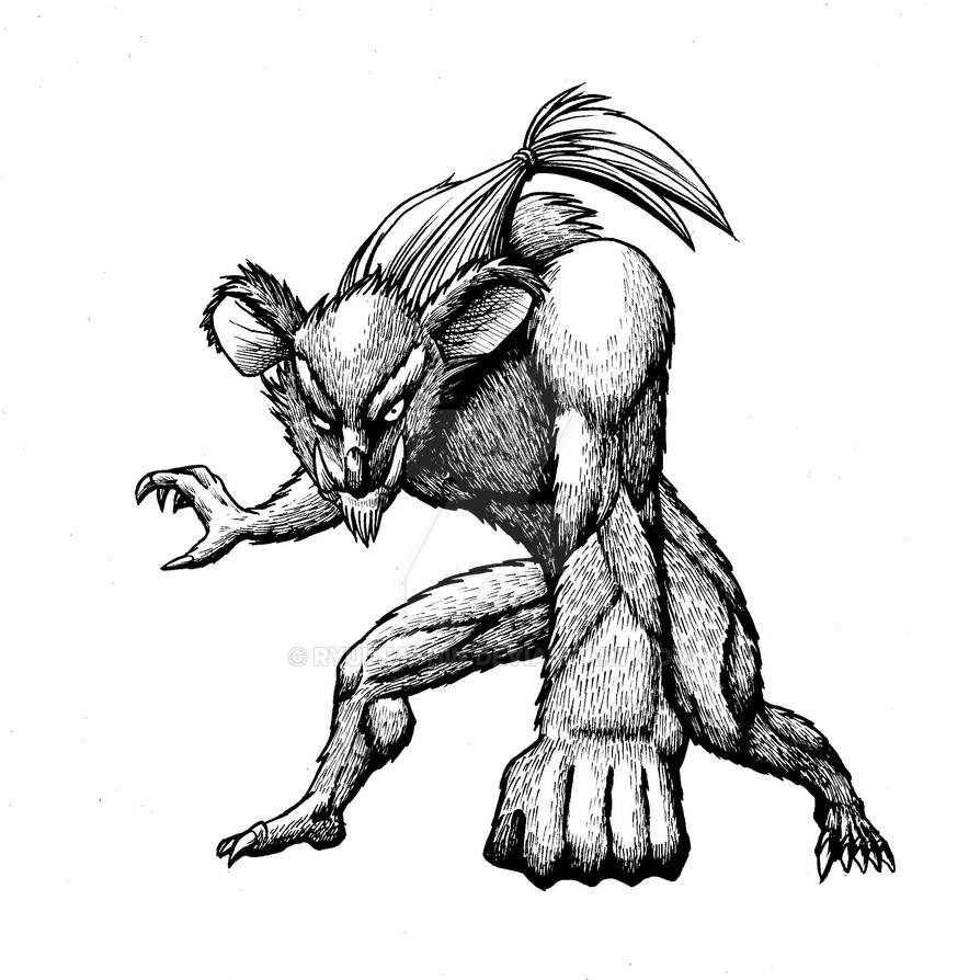 Mutaded Ink Mutated Rodent Pen and Ink by RyuuJashin on DeviantArt