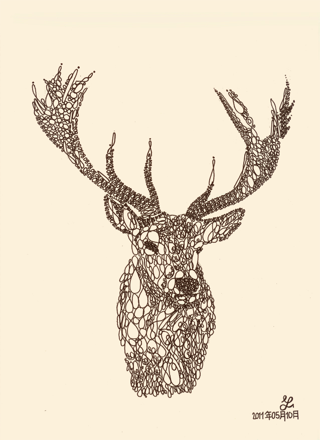 Animal typography - Stag by techitch34 on DeviantArt