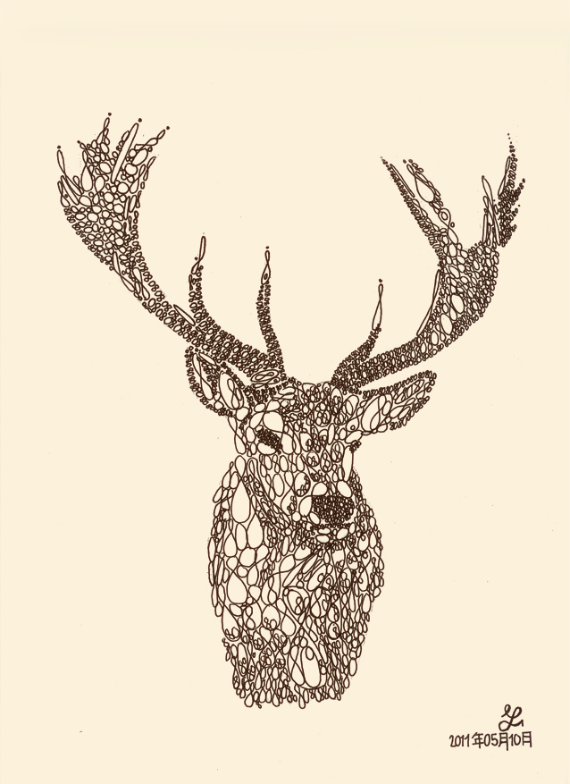 Animal typography - Stag by techitch34 on DeviantArt Animal typography - Stag by techitch34 on DeviantArt