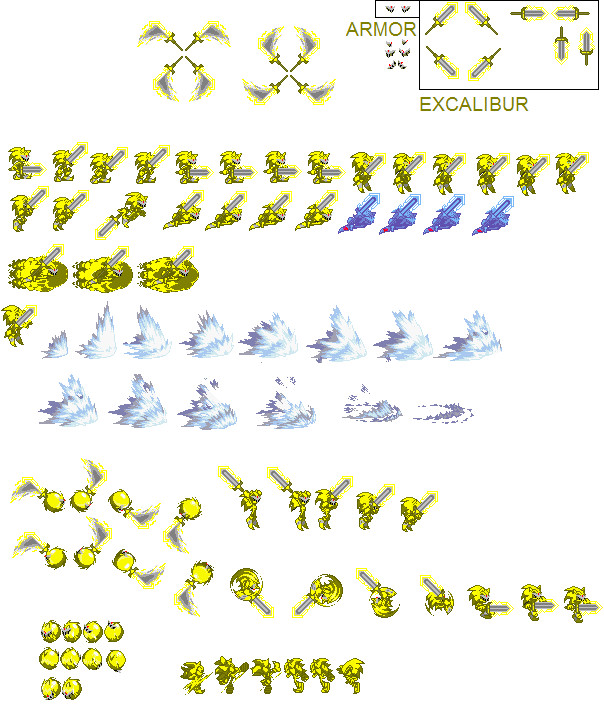 Excalibur Sonic Sprites