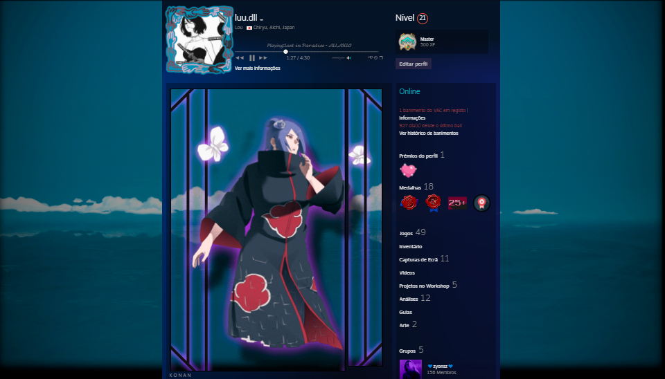 Konan- (ANIMATED) Free steam artwork by yungeeee on DeviantArt