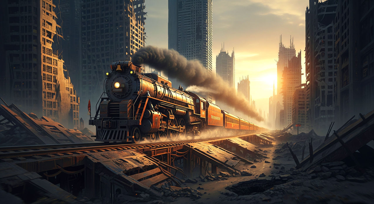 Steam Train Rust A rusty heavily modified steam train by skyvendik on DeviantArt