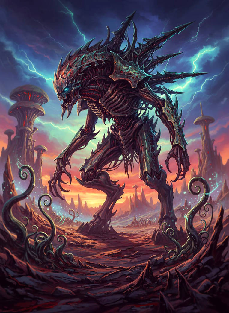 Alien Bulky Huge alien by skyvendik on DeviantArt