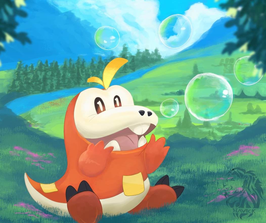 Pokemon fuecoco by HavLionArt on DeviantArt