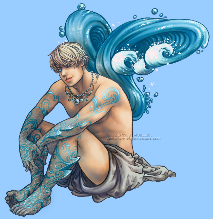 Anime Boy With Water Element Power by TheArtistForFun on DeviantArt