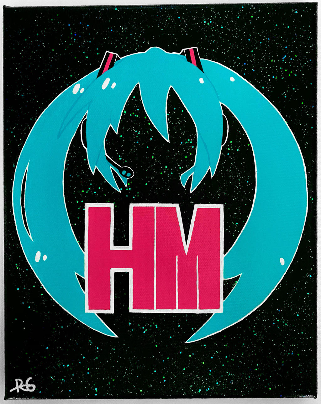 Hatsune Miku Logo Canvas by RG-Arts on DeviantArt