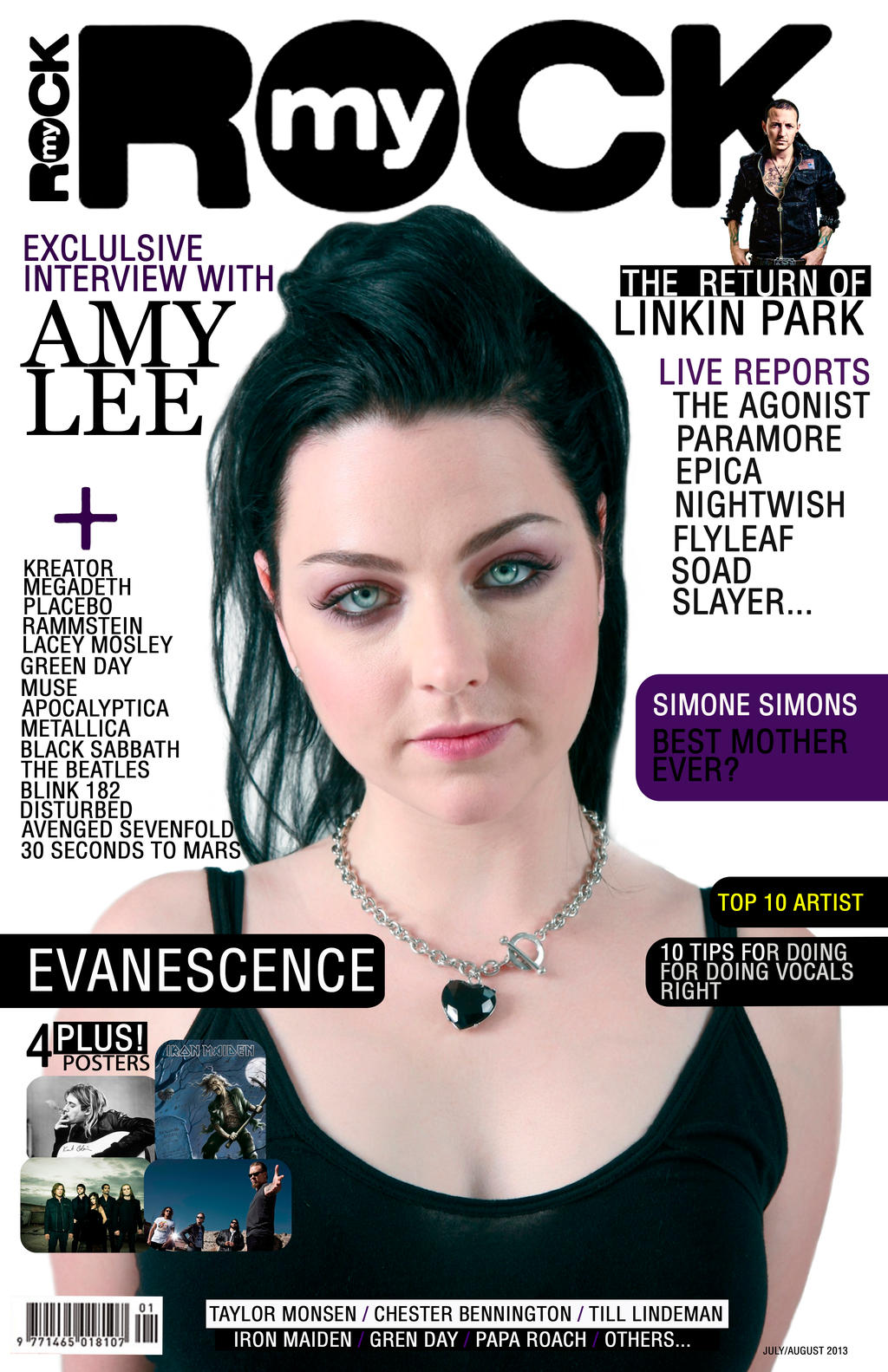 My rock - Amy Lee (Old homework) by Someliar on DeviantArt