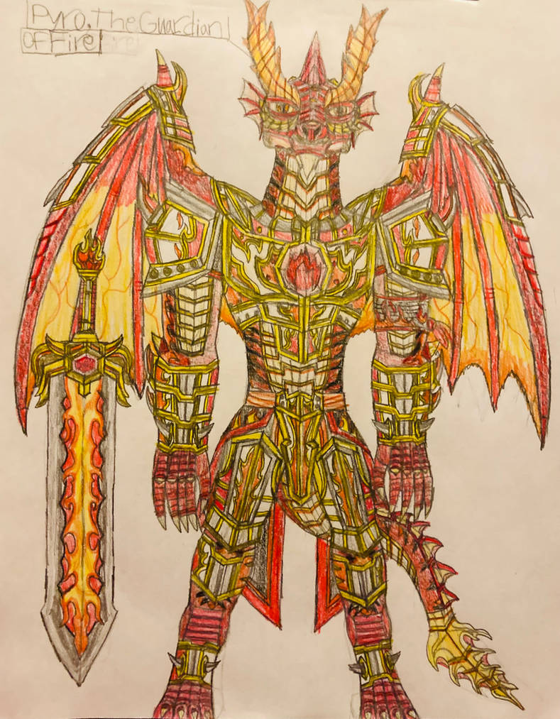 Pyro, the Guardian of Fire by DragoTerror on DeviantArt