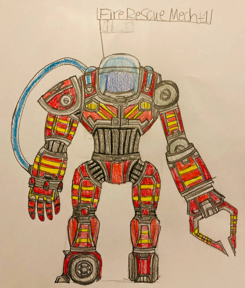 Fire Rescue Mech-1 by DragoTerror on DeviantArt