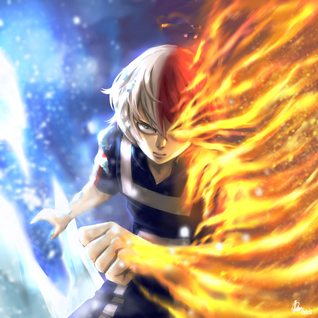 Todoroki Shouto-My Hero Academia-semi-realistic