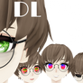 MMD Eye Texture DL - Dotted Glow