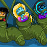 Trio Of Girls Seaweed Wrapped (Trade)
