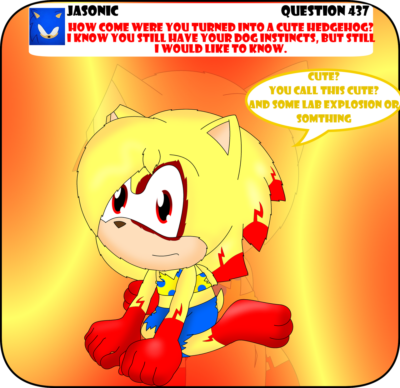 Jasonic 437. Question from Jasonic by MattMiles on DeviantArt