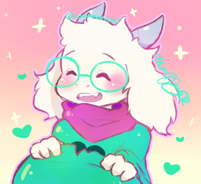 .:Fanart:. Ralsei Revealed by awinnerismi on DeviantArt
