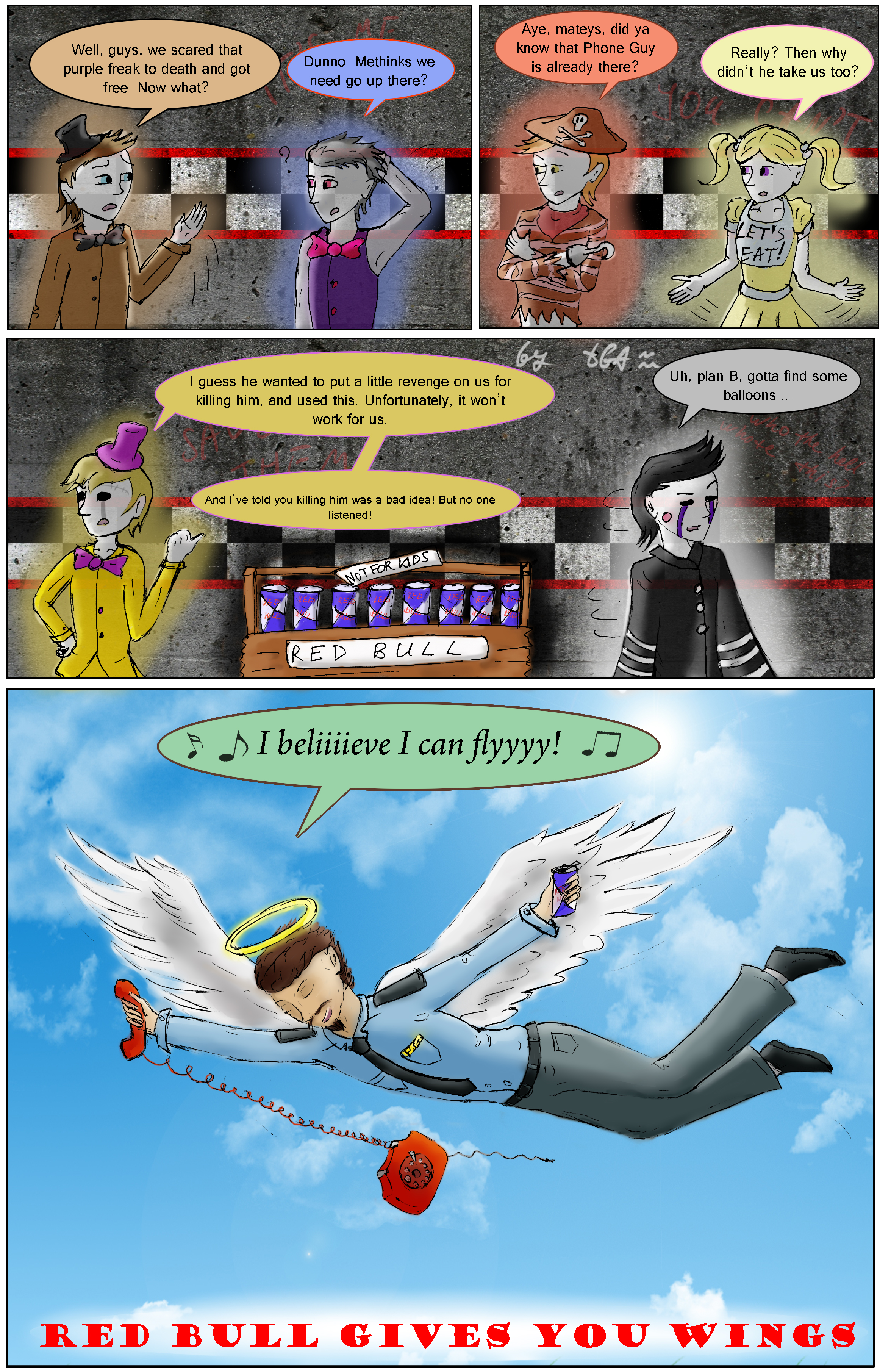 Red Bull Gives You Wings Fnaf Comic By Thegoldenaquarius On Deviantart Red Bull Gives You Wings Fnaf Comic By Thegoldenaquarius On Deviantart