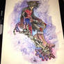 Vanitas watercolor painting (for sale)