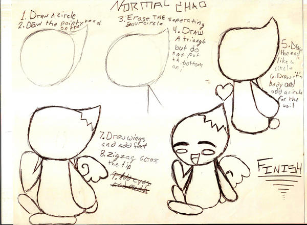 how to draw a normal chao by Kimmycat2332 on DeviantArt