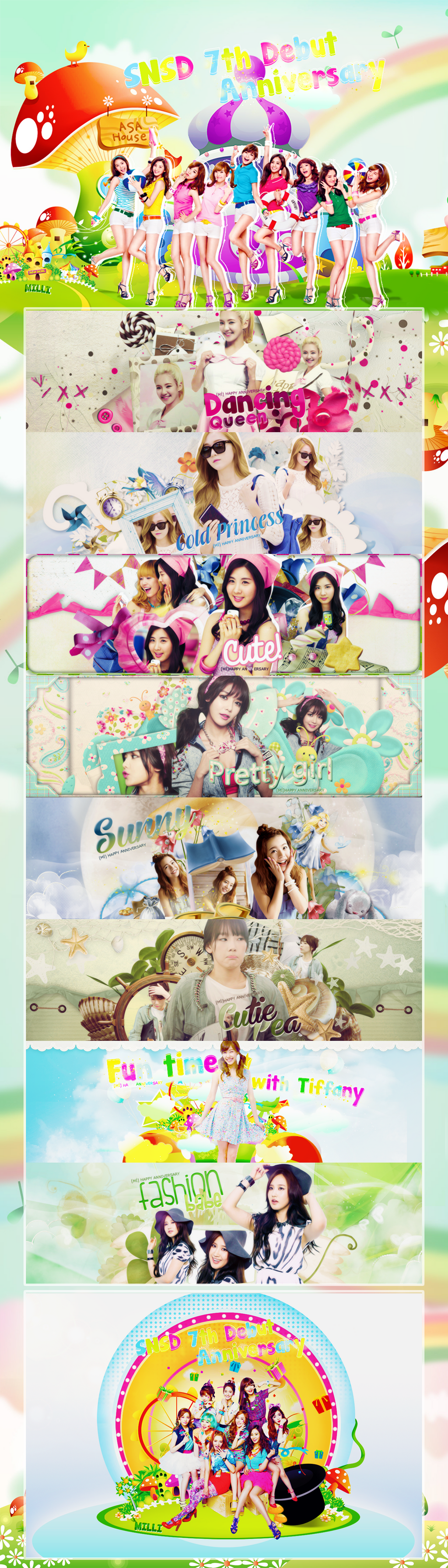 [MegaPSD] Happy SNSD 7th Debut Anniversary