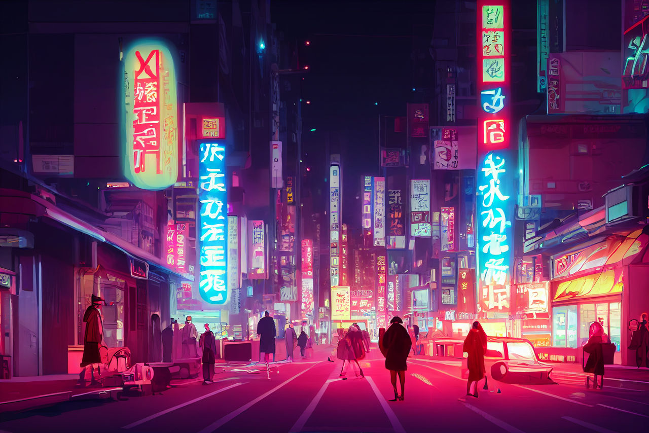 Cyberpunk City Red Neon Lights By PriyanjaliPathak On DeviantArt cyberpunk-city-red-neon-lights-by-priyanjalipathak-on-deviantart