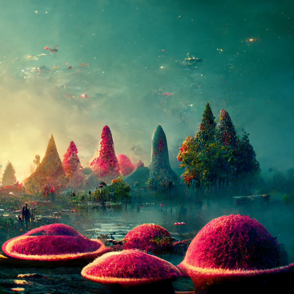 Beautiful Alien Landscape - green hues by PriyanjaliPathak on DeviantArt