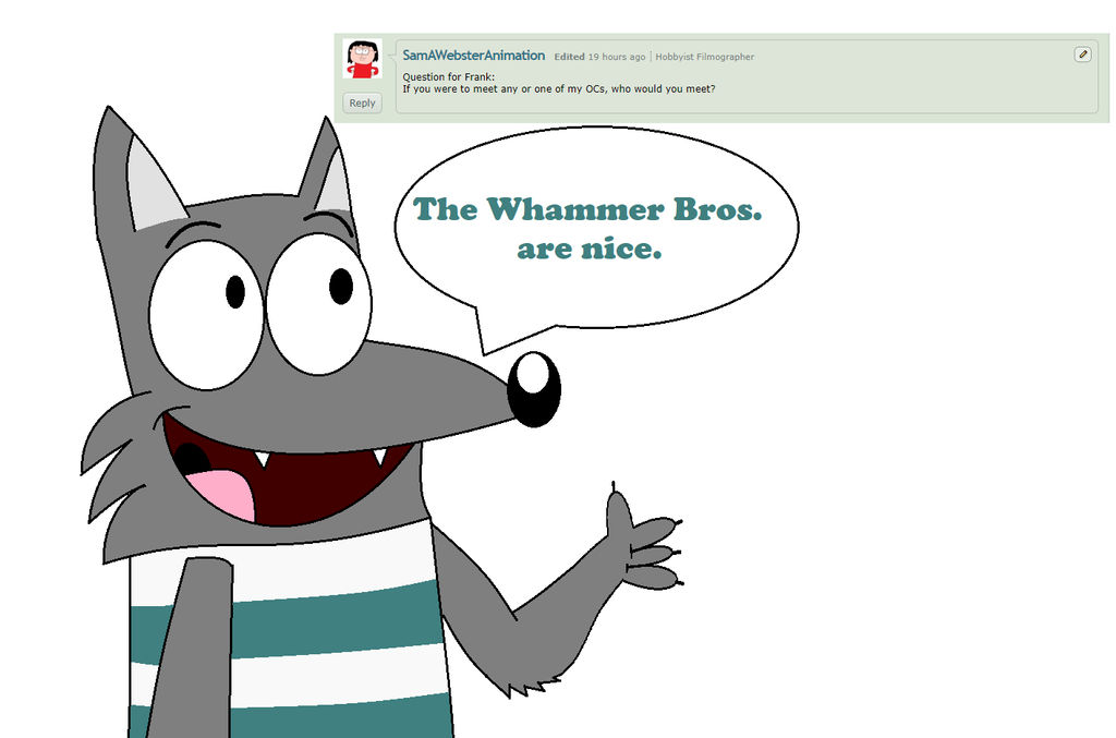 Ask Frank: Question #5 by BrendanDoesArt on DeviantArt