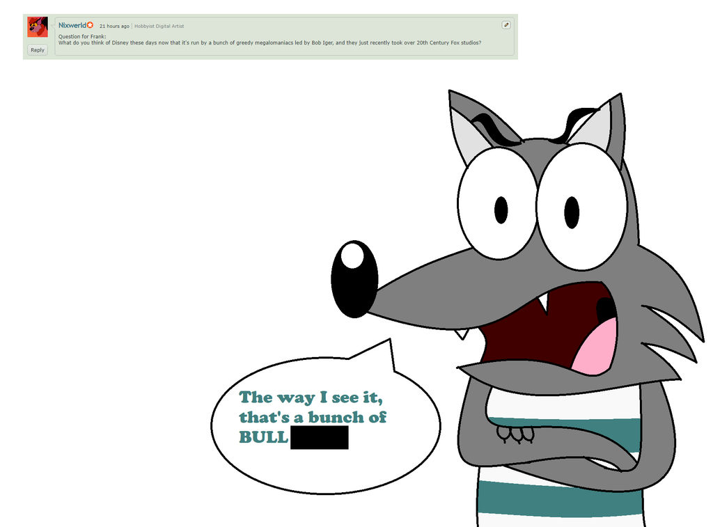 Ask Frank: Question #7 by BrendanDoesArt on DeviantArt