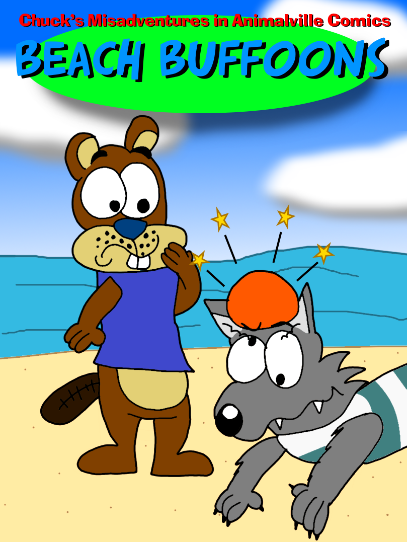 CMaiAv Comics: Beach Buffoons Cover