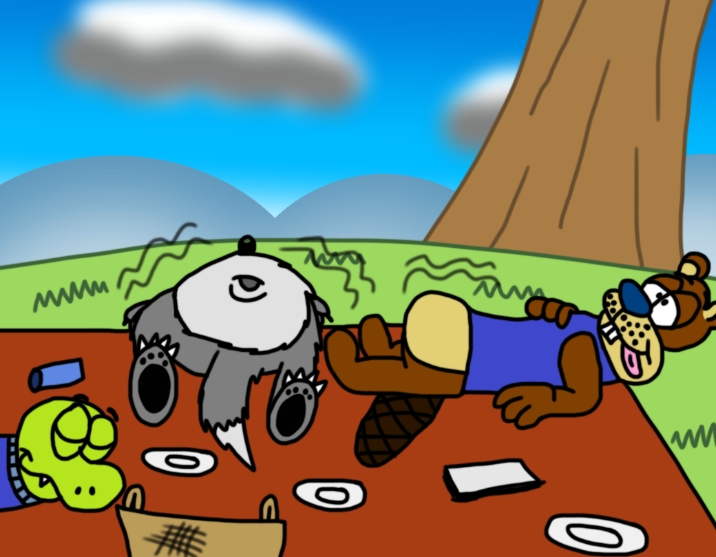 Chuck and the Gang: Picnic Aftermath