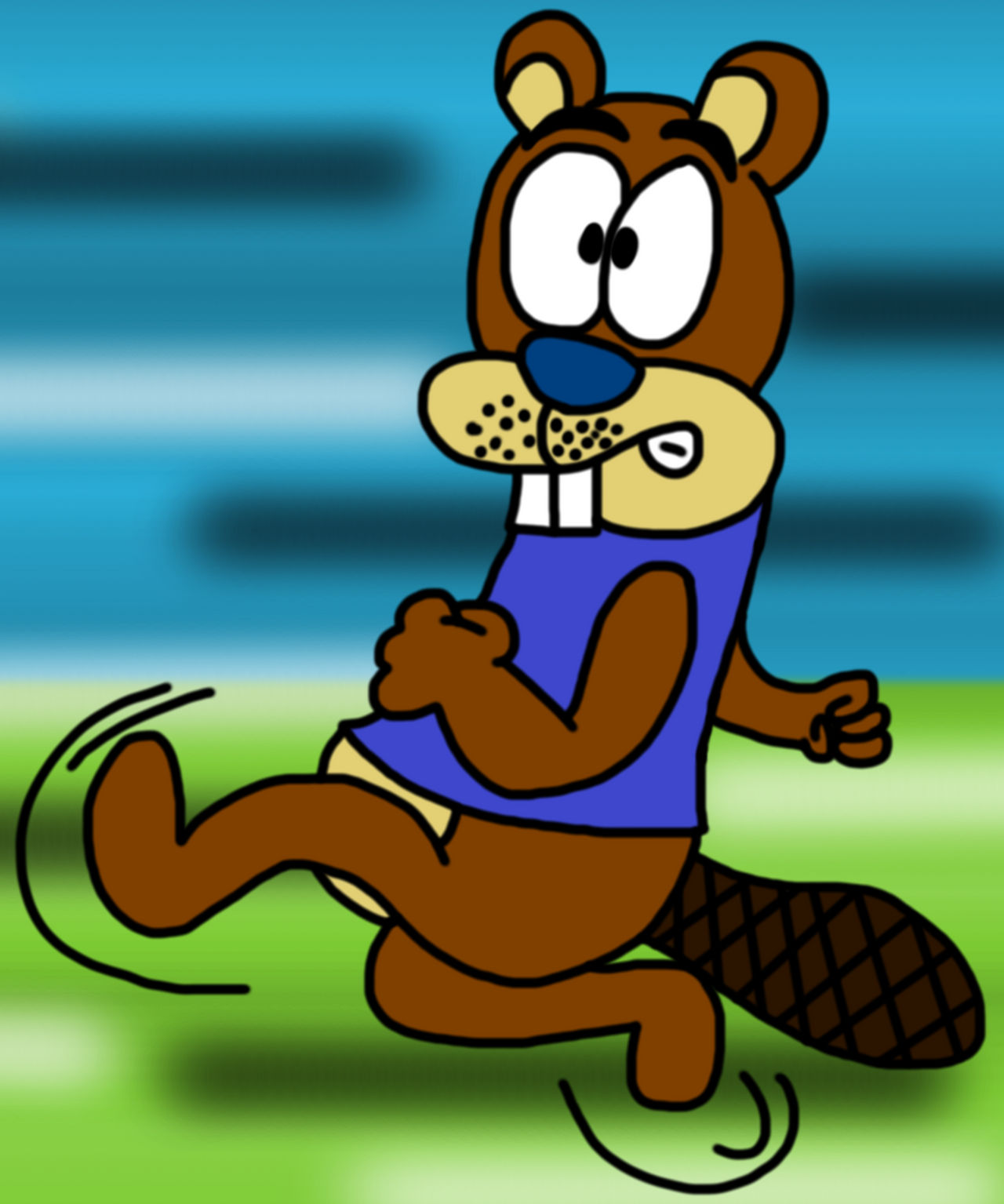 Chuck Rough Character Chuck in a Bit of a Rush by BrendanDoesArt on DeviantArt