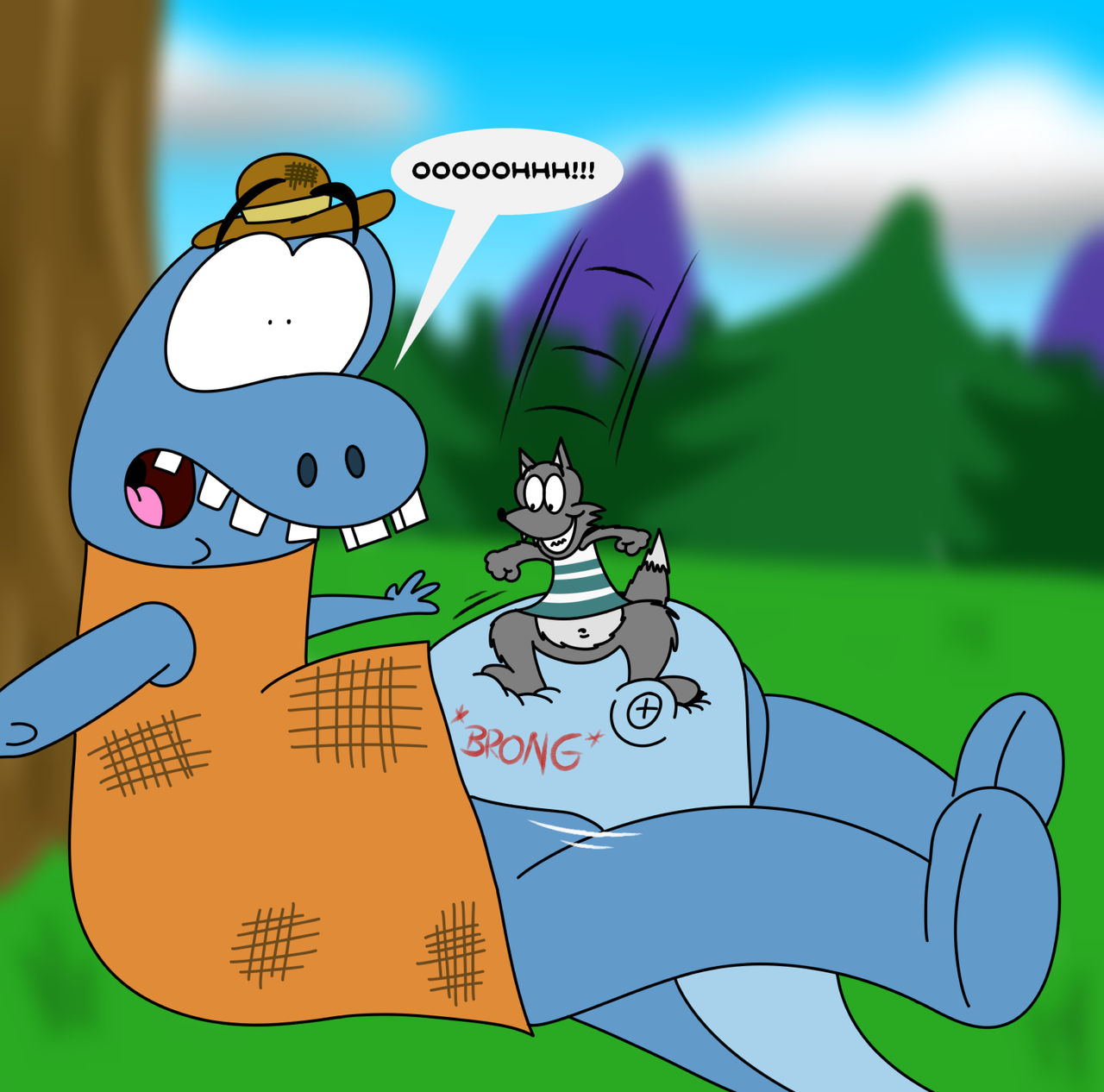 Frank lands on Crusty by BrendanDoesArt on DeviantArt