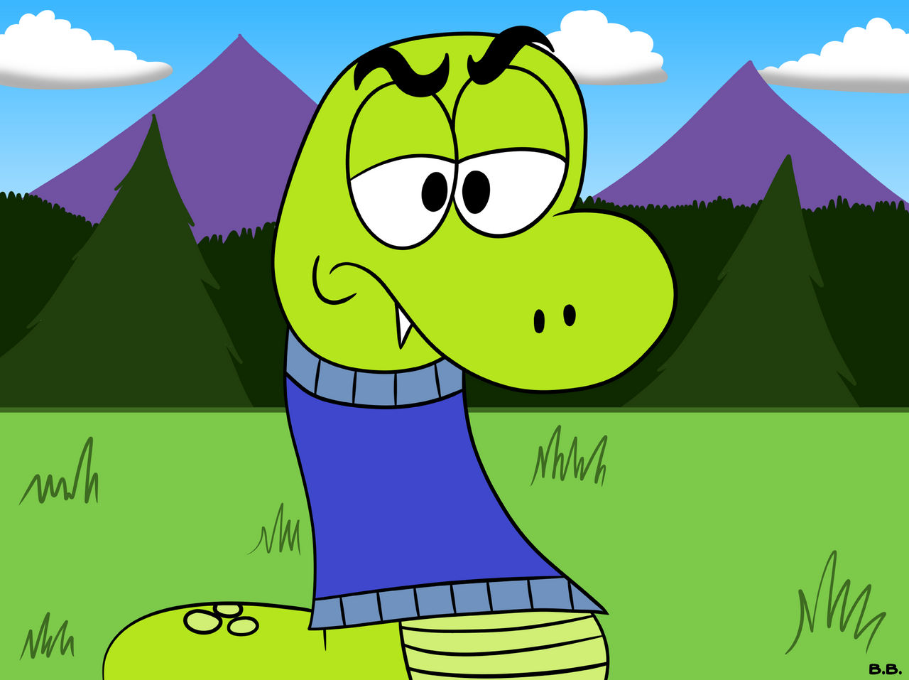 Randall feeling Disgruntled by BrendanDoesArt on DeviantArt