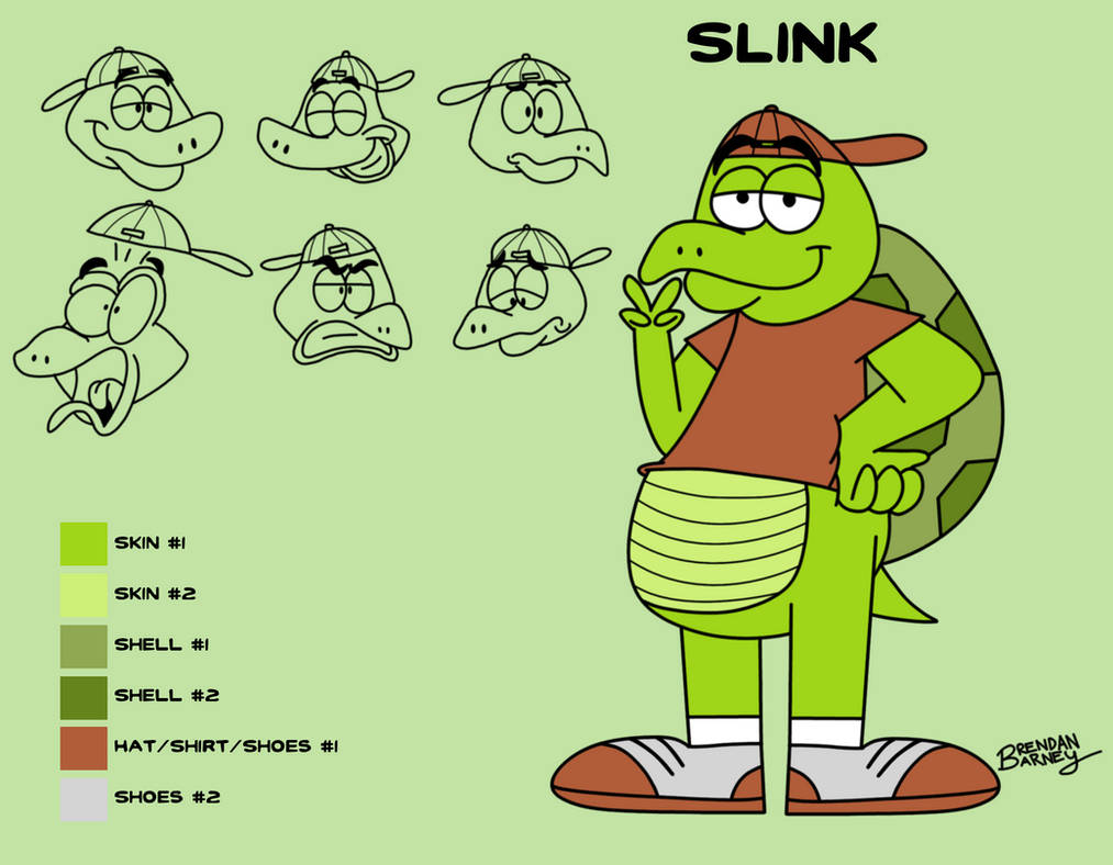 Slink Turtle Model Sheet (2024) by BrendanDoesArt on DeviantArt