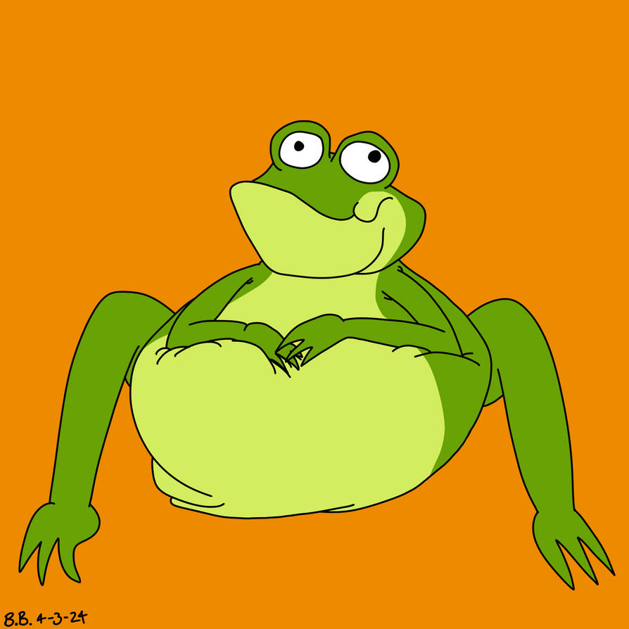 Frog (4/3/24) by BrendanDoesArt on DeviantArt