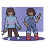 The Many Outfits of Frisk