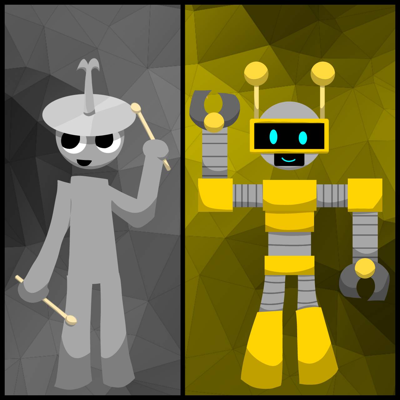 Clurk and Funbot Fanart!! by kairomak on DeviantArt